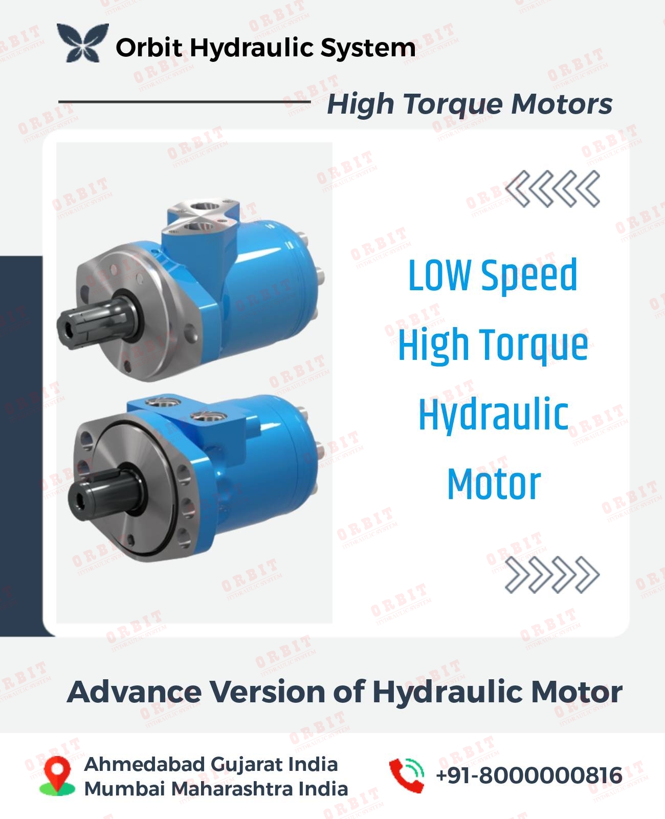 OMRX-50 11185609 White Hydraulic Motor