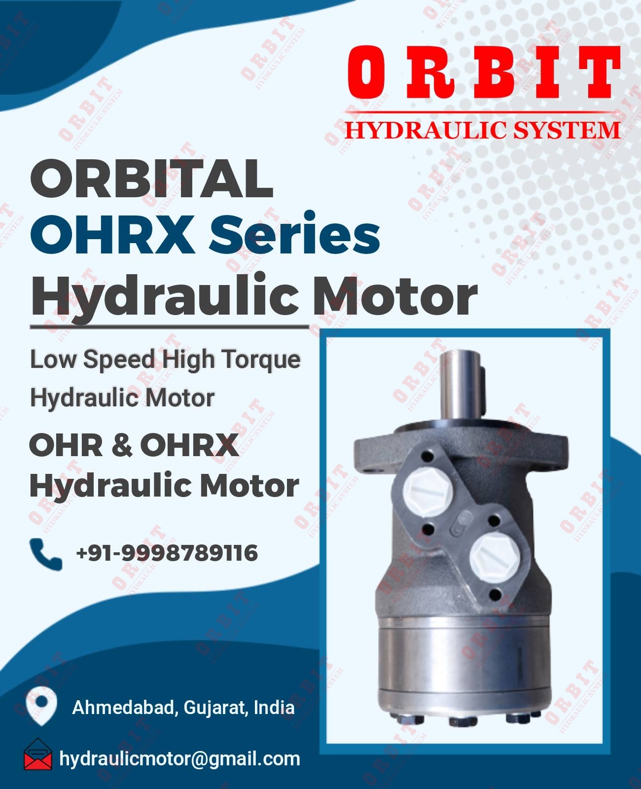 OMRX-50 11185558 White Hydraulic Motor